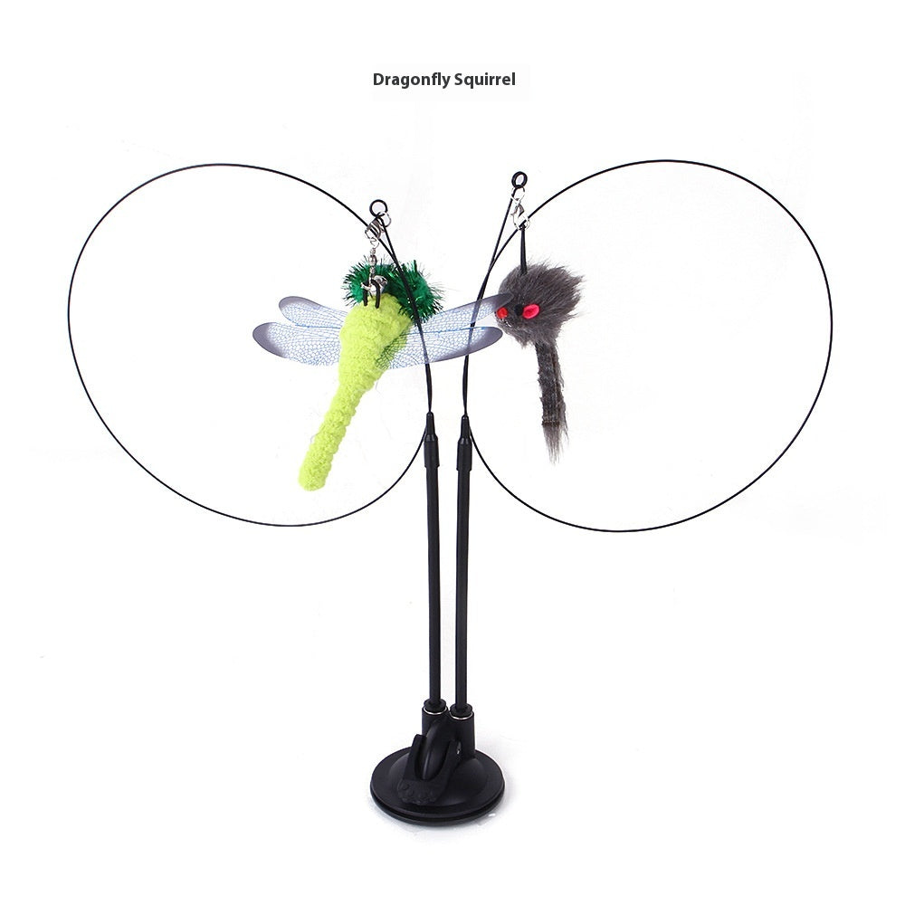 Cat Fishing Toy with Suction Cup