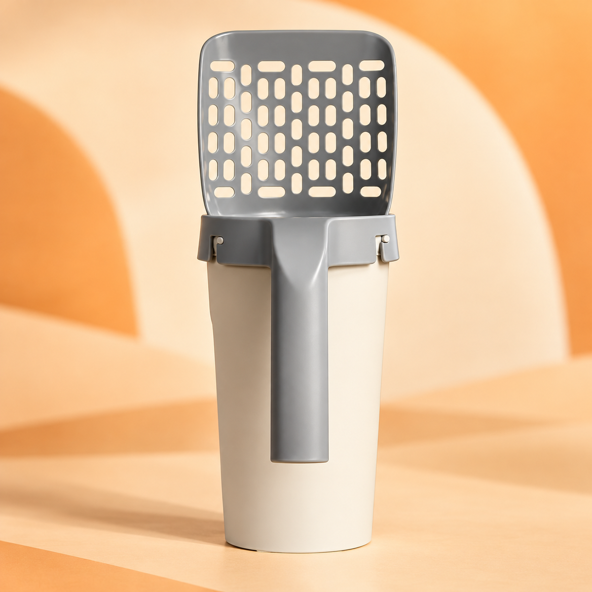 Litter Scoop with Waste Bag Holder