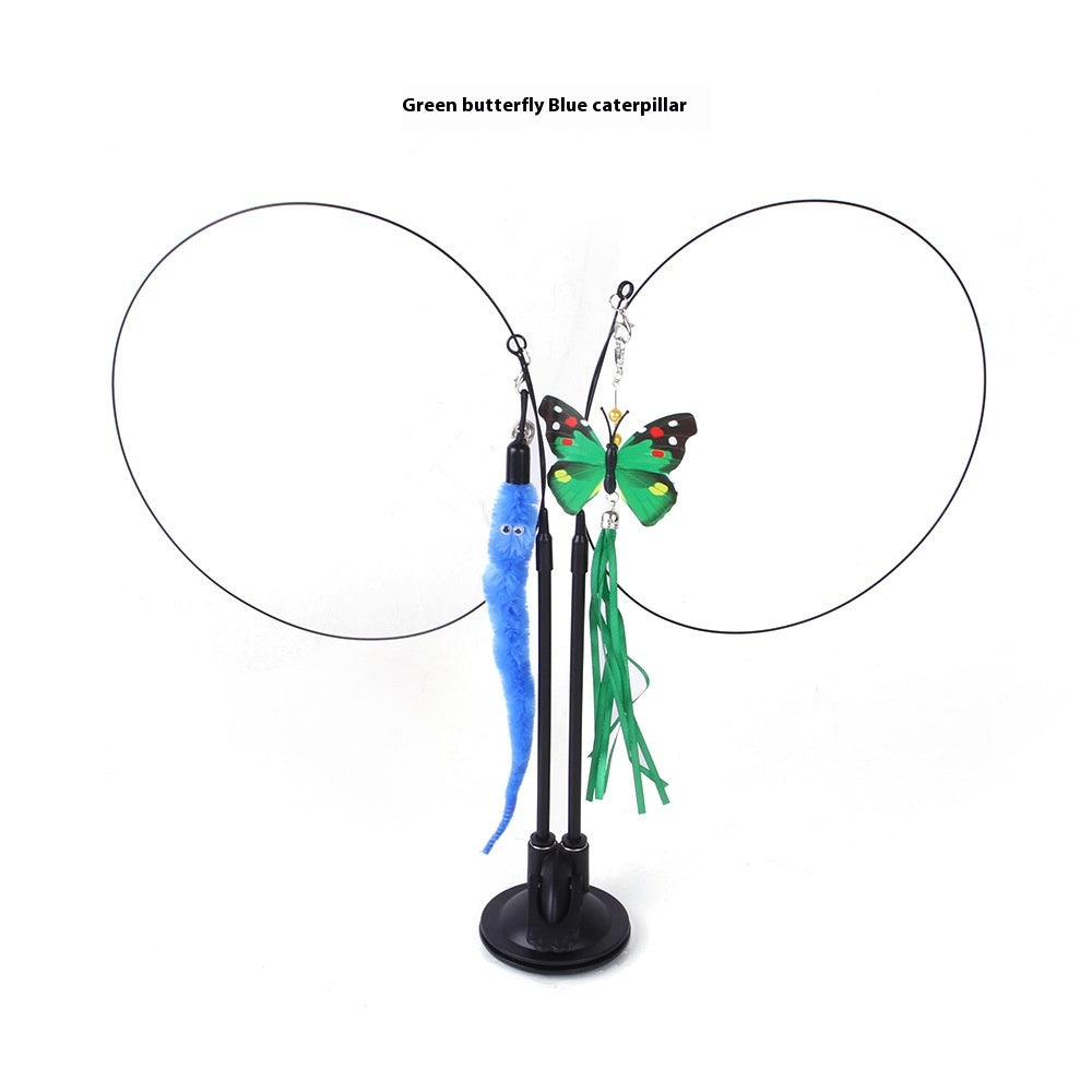Cat Fishing Toy with Suction Cup
