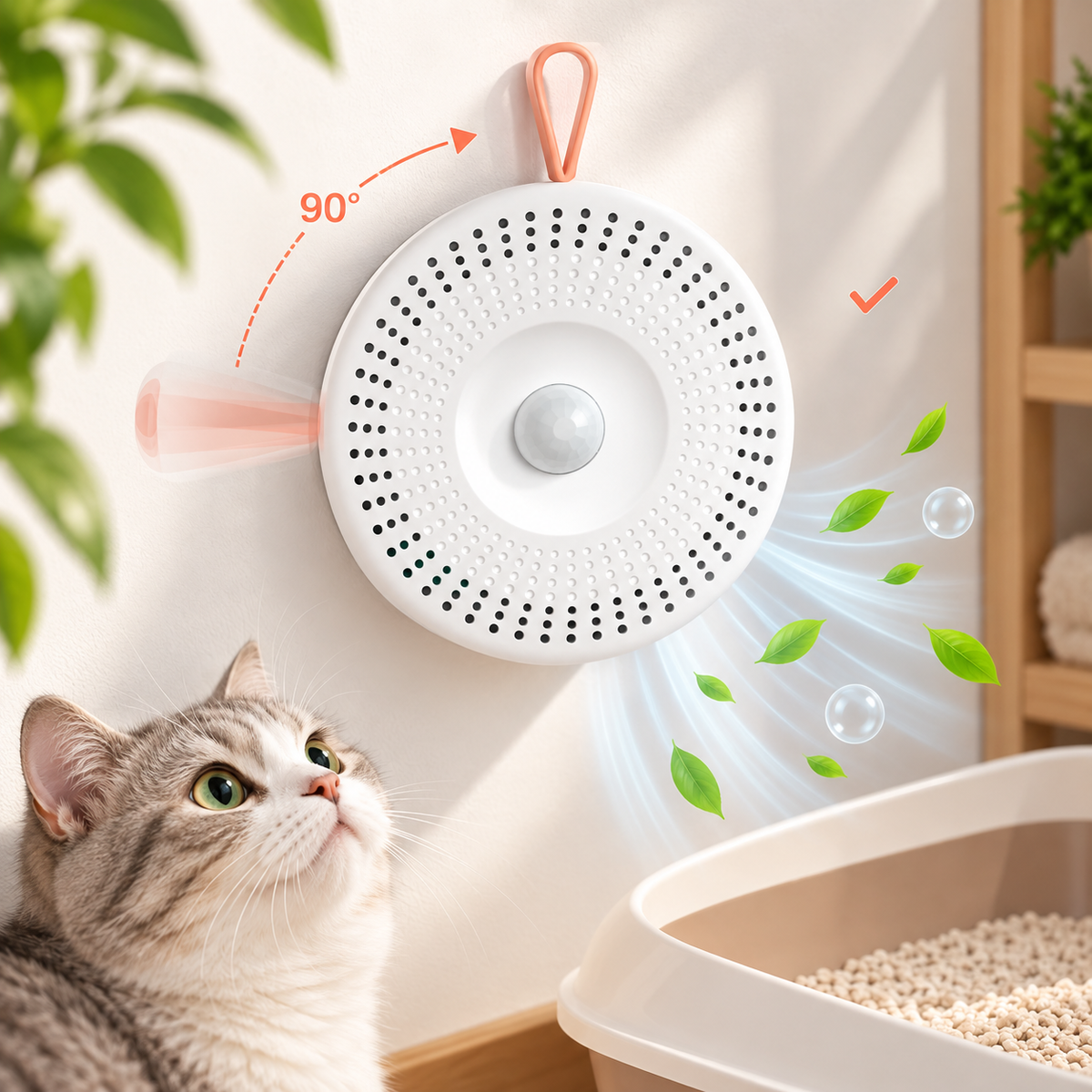 Intelligenter Katzentoiletten-Lufterfrischer