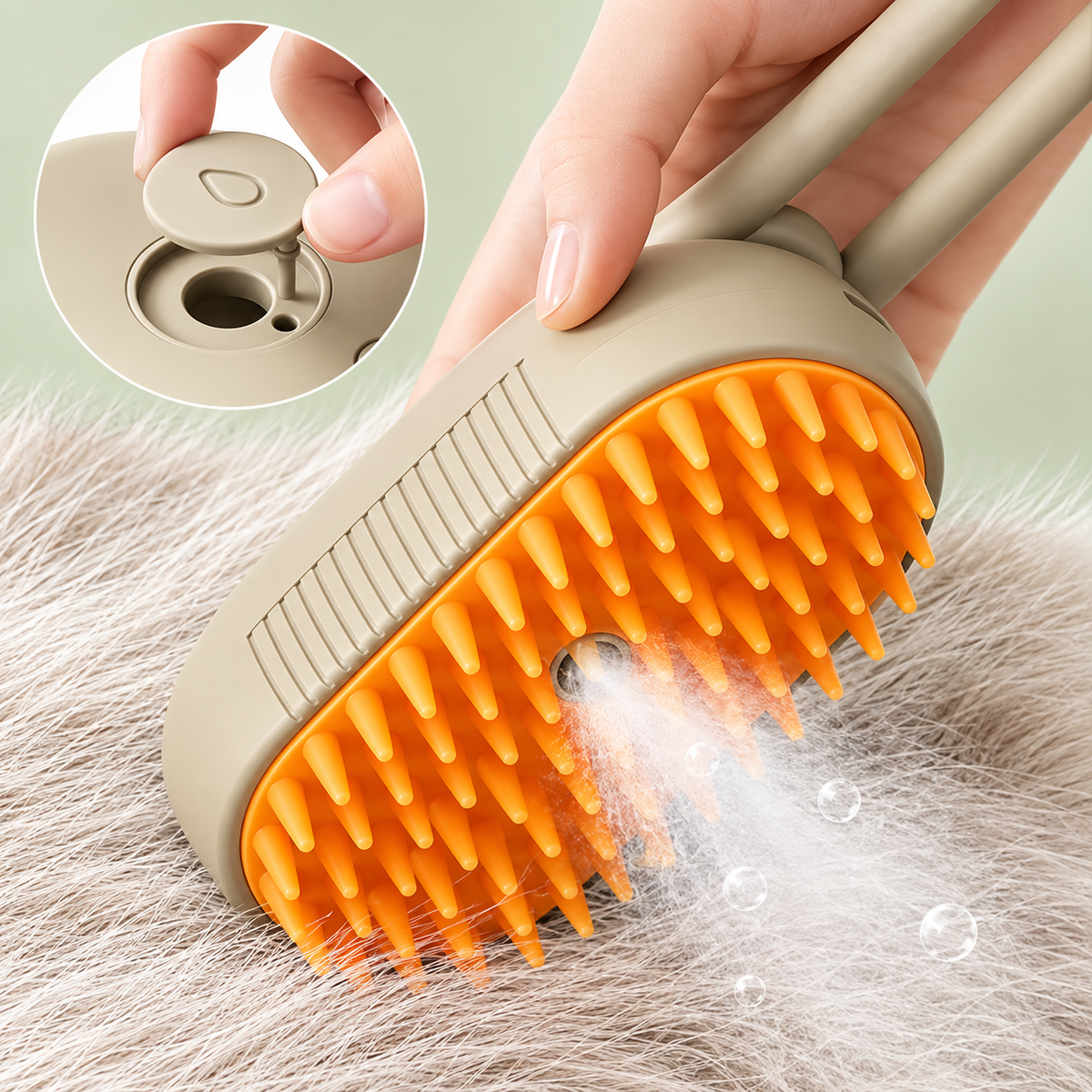 3-in-1 Electric Pet Steam Brush