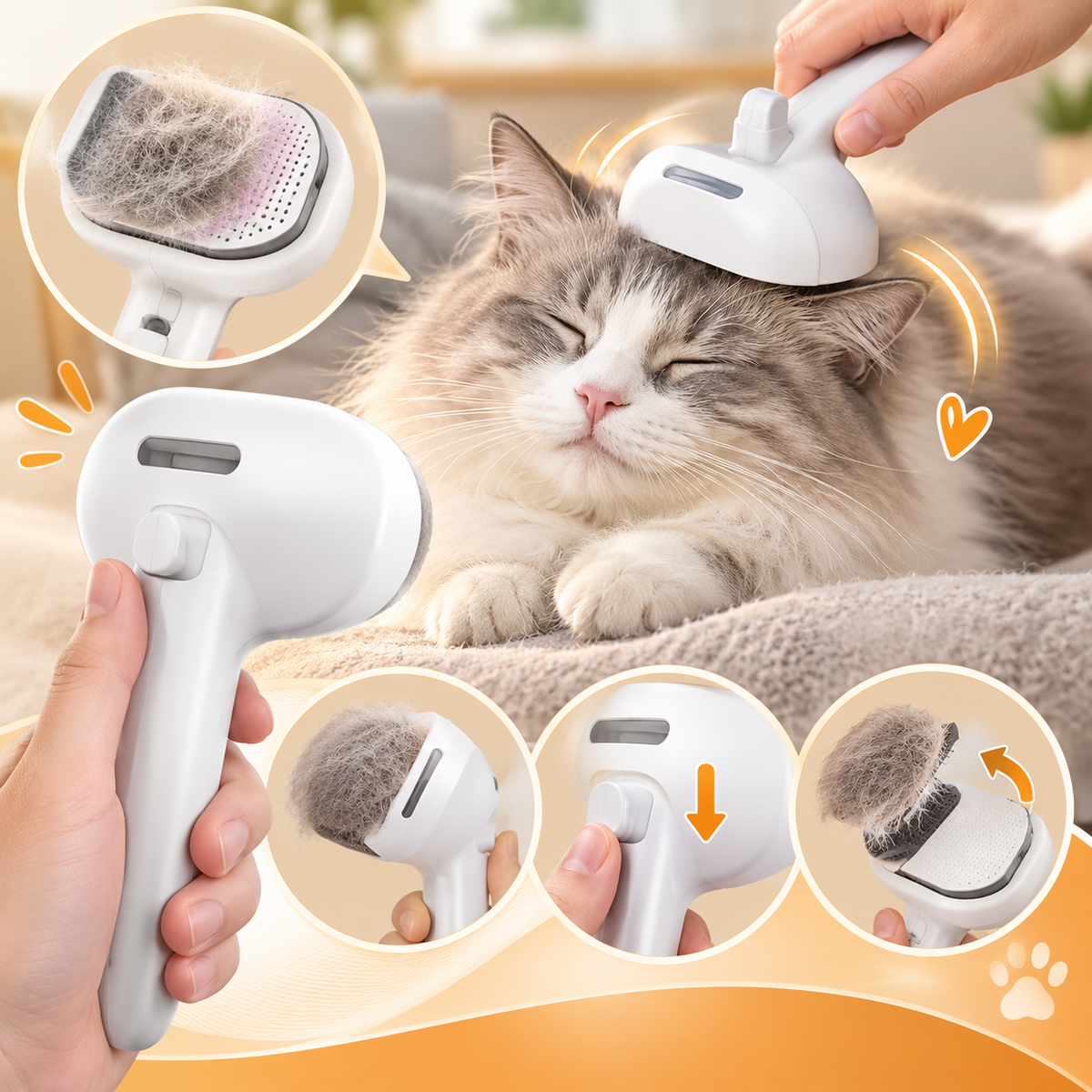 Electric Spray Brush for Dogs & Cats