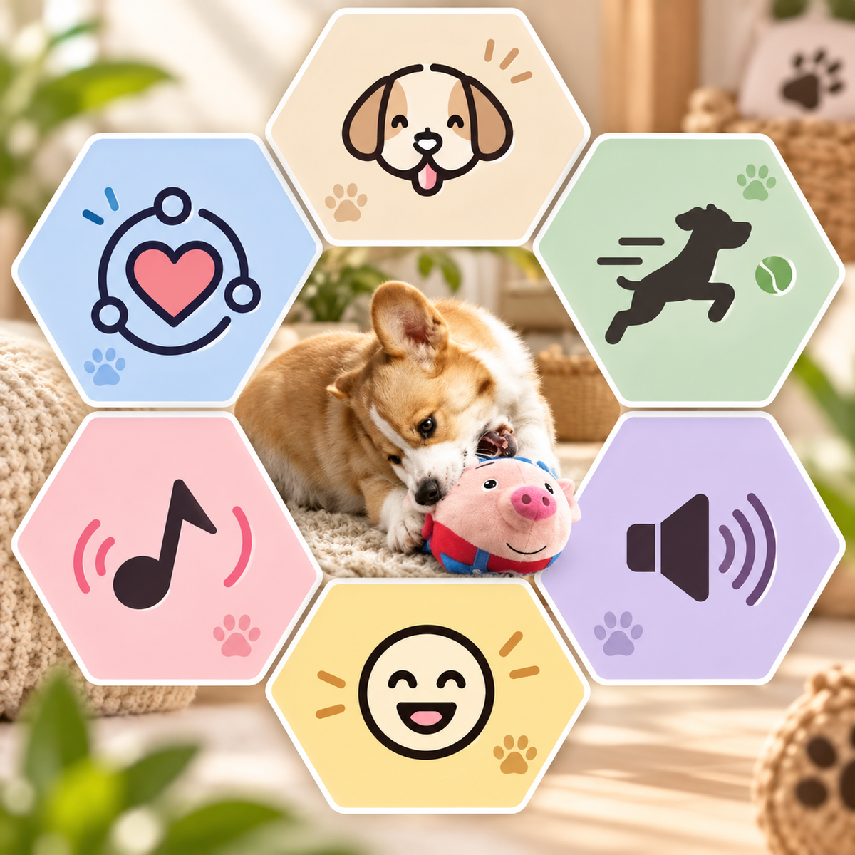 Interactive Moving Plush Ball
