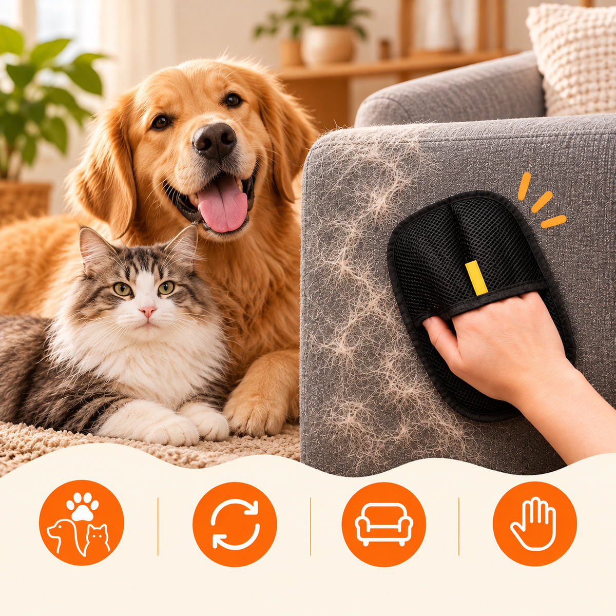 Pet Hair Removal Glove
