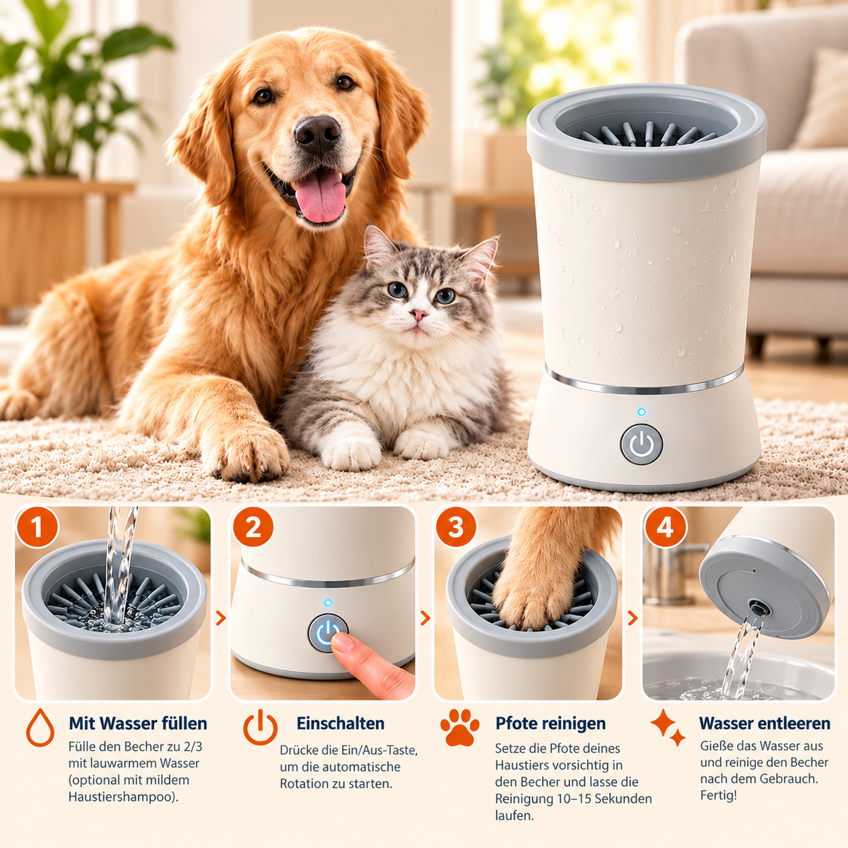 Automatic Paw Cleaner
