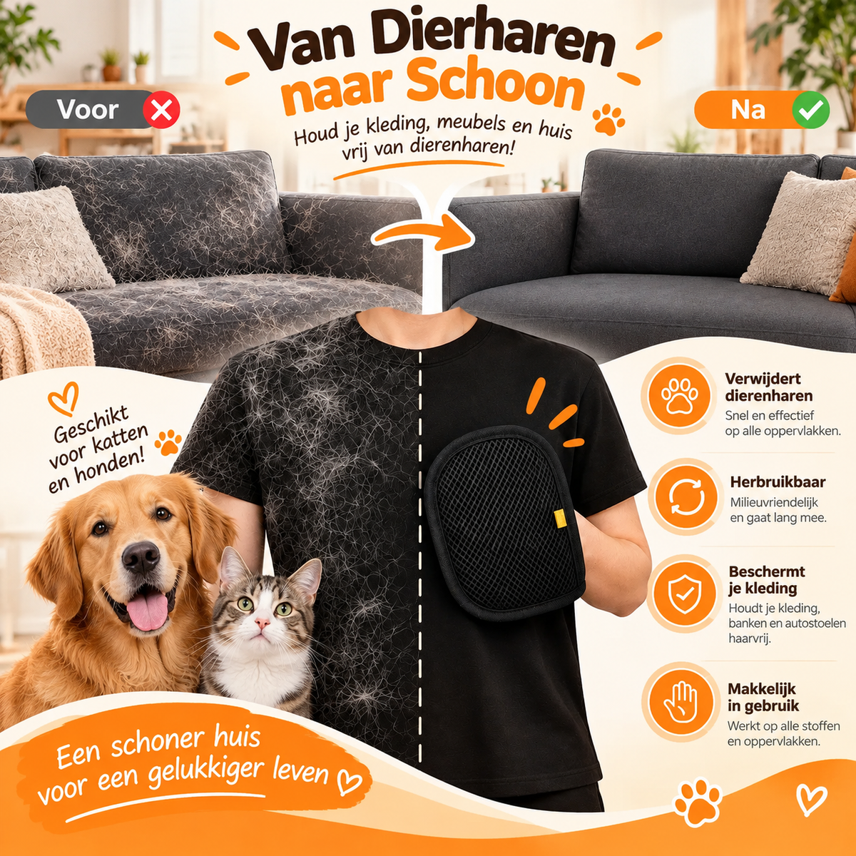 Pet Hair Removal Glove
