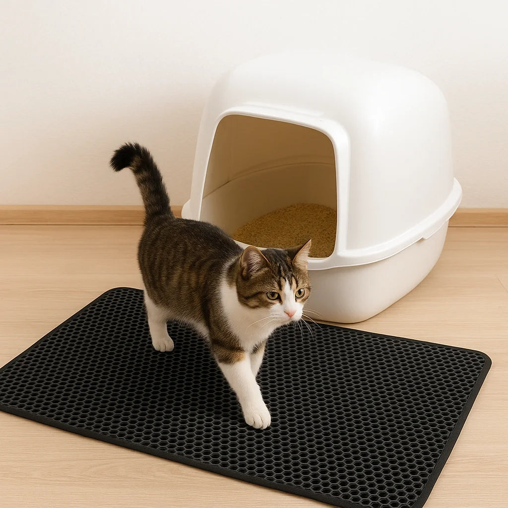 Splash-Proof Cat Litter Mat